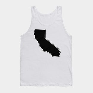 Black California Outline Tank Top